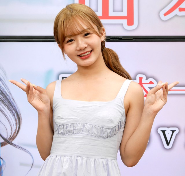 ファーストＤＶＤの発売イベントを行った山本姫香＝都内