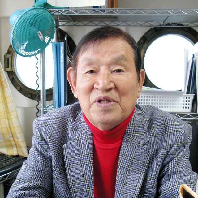 植草貞夫さん＝2018年2月撮影