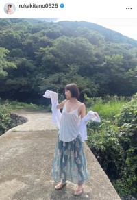 北野瑠華インスタグラム(@rukakitano0525)より