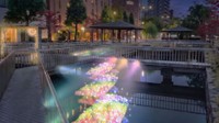 夏の夜に咲く華　西川緑道公園ライトアップ　7月24日から　岡山市