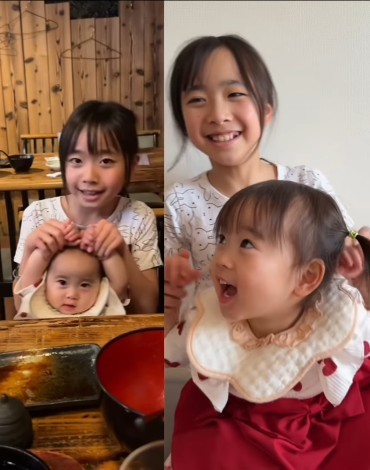 同じポーズの2年後…！変わらないふたりの仲にほっこり♡（提供：＠_jurixmitsu_さん）