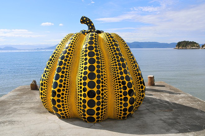 Yayoi Kusama s Pumpkin Returns To Naoshima As Restoration Ends The 