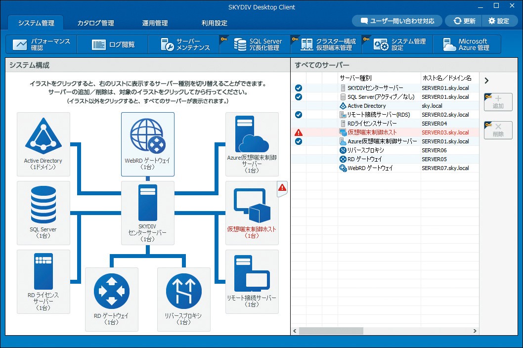 SKYDIV_システム管理