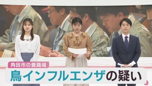 宮城・角田市の農場で鳥インフルエンザが疑われる事例