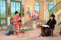 「徹子の部屋」に出演する坂口涼太郎（左）と黒柳徹子＝テレビ朝日提供