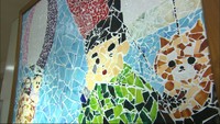 童画家・中山忍さんが教えるモザイク画　子どもたちが自由な発想で挑戦　岡山高島屋