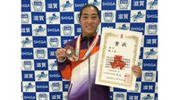 板飛び込みで３位 唐渡友唯選手（高松工芸）　提供：植村佳員監督