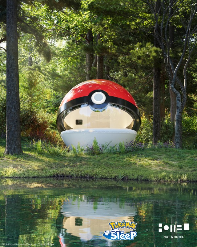 泊まれるモンスターボール／Pokémon Sleep（ポケモンスリープ）　公式Xより