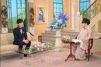「徹子の部屋」    黒柳徹子(右)、片岡信和＝テレビ朝日提供
