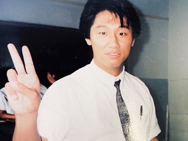 若手教員時代の前田成穂校長