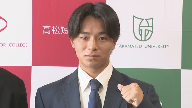 四国大学サッカーリーグで得点王・高松大学のDF辻岡招真選手(21)がJ3カマタマーレ讃岐に来季入団！
