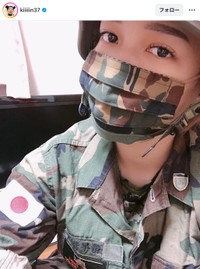 吉本新喜劇の金原早苗さん「母がマスクをたくさん作ってくれました！」（本人の公式インスタグラム、2020年5月の投稿から）