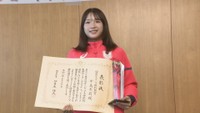 ミラノ五輪でスピードスケート・ショートトラックに出場　中島未莉選手(倉敷市出身)に岡山県スポーツ特別顕彰