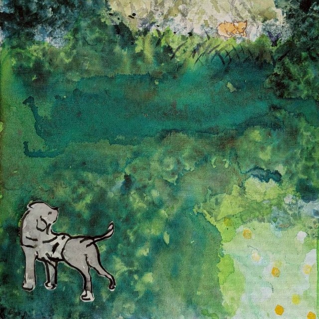 動物たちへの思いを描いた絵物語『繫げて』の一枚