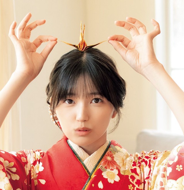 五百城茉央（乃木坂46）「週刊SPA!」（扶桑社）2026年1月13・20日合併号より＝撮影／鈴木ゴータ ヘアメイク／佐藤友梨 スタイリング・着付け／角藤智美