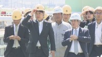 今治造船丸亀工場を訪れた中野洋昌国土交通大臣