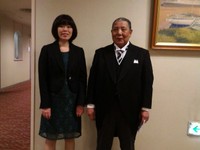 自身の検査入院の2ヶ月前、弟さんの結婚式にお父さまと参列した時