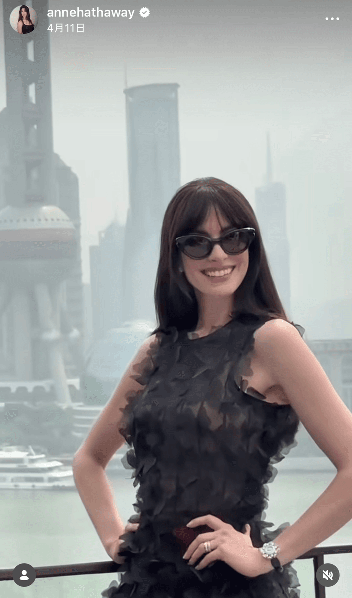 アンハサウェイ (@annehathaway)さんのインスタグラムより