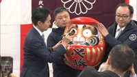 平沼正二郎さん（自民・前）　8日