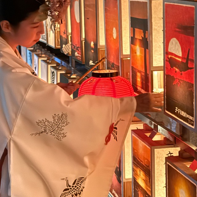 普段の巫女の様子／穴守稲荷のコンちゃん【公式】（@KK14_kon_chan）提供