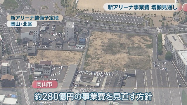 新アリーナ整備予定地(岡山･北区)