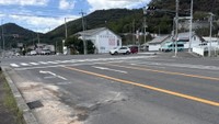 事故があった市道交差点　高松市西ハゼ町