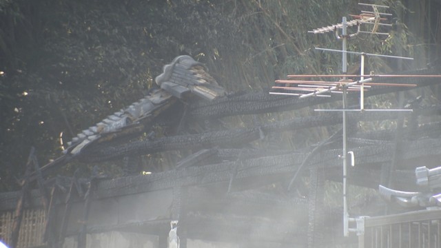火事の現場