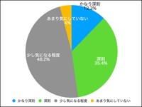 一番気になっている悩み・不調について深刻度はどの程度だと感じていますか？（提供画像）