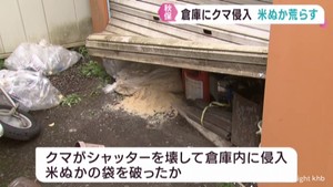 住宅の敷地にクマが侵入　米ぬかなどを荒らす　仙台・太白区