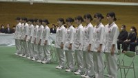 宣誓式 真庭高校 20日