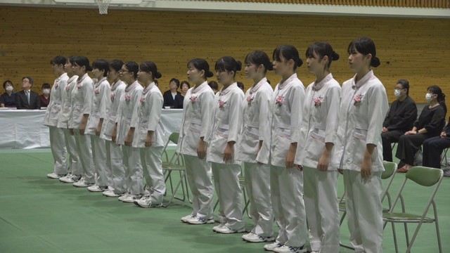 宣誓式 真庭高校 20日