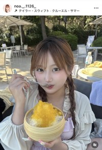希空のインスタグラム（@noa._.1126_）より＝25年7月23日投稿