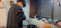 ハンバーグは初挑戦だったそう／投稿主さん提供