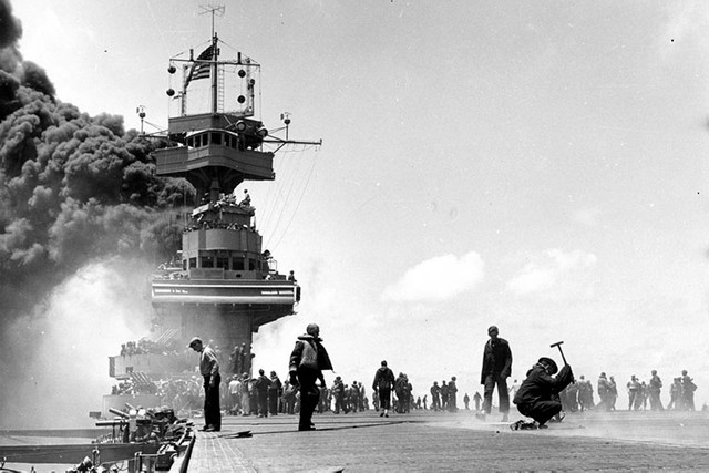 写真】米軍が記録していたミッドウェー海戦：朝日新聞GLOBE＋