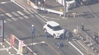 事故があった国道（岡山・総社市　11月4日）