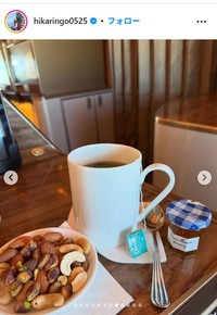 石田ひかりのインスタグラム@hikaringo0525より
