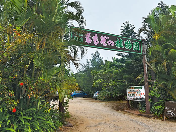 穴場の観光地、ももぞの植物園入口