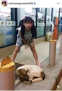 長澤茉里奈インスタグラム＠marinanagasawa1008より