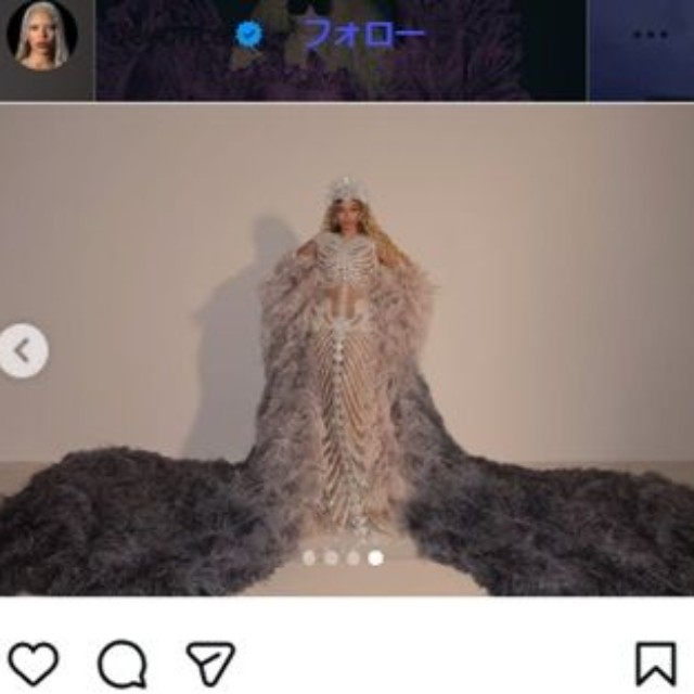 ビヨンセのインスタグラム＠beyonceより