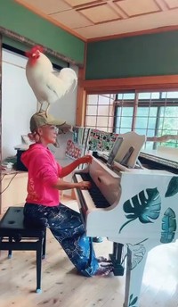 毎日、家族のようにニワトリと暮らす（ぴあやのさん提供）