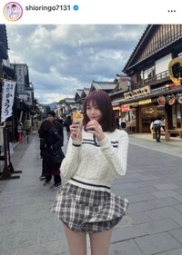 仲根詩織インスタグラム(＠shioringo7131)より