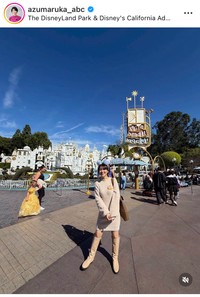 東留伽アナウンサーのインスタグラム＠azumaruka_abcより