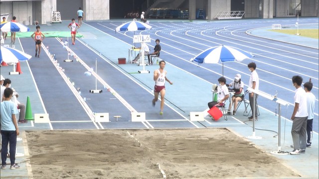 香川県高校総体の代替大会　陸上など6競技で熱戦！男子走り幅跳びは善通寺一・齋藤選手が優勝