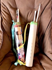 連射するためにと作った矢筒（ももしきやさん提供）