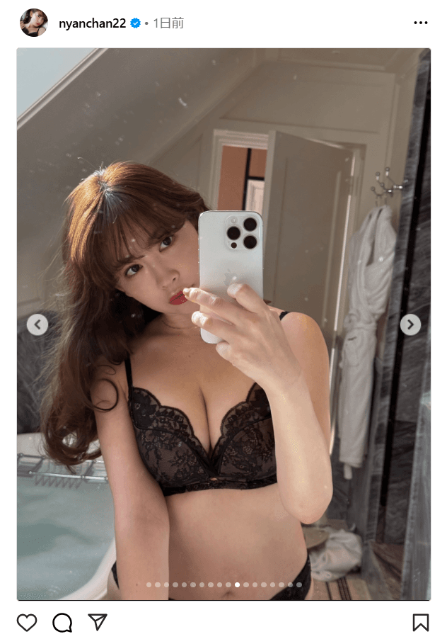 小嶋陽菜のインスタグラム（＠nyanchan22）より