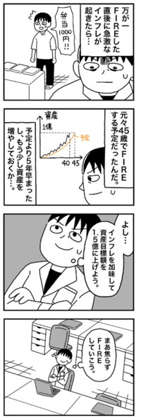 【漫画】『1億円を貯めてFIREを目指した男の人生』54（ホンダアオイさん提供）