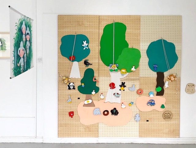 展示会場でのあそびコーナー（提供：日隈みさきさん）