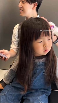 生まれてから4年間切らずに伸ばした髪は立派なロングヘアに／糒義徳さん（@hmj_fuk_hoshii_short）提供