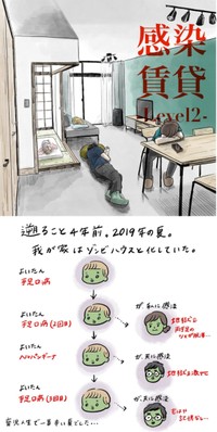 【漫画】『感染賃貸-Level2-』1（まぼさん提供）
