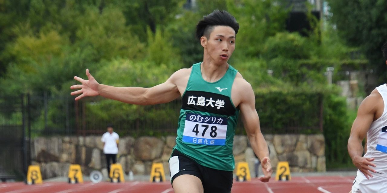 陸上・駅伝 - 広大院・山本匠真が西日本インカレ100mV 世界陸上100m